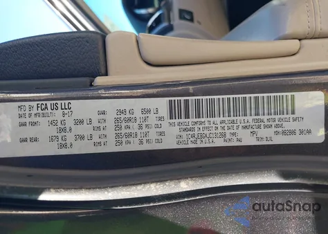 2018 Jeep Grand Cherokee Limited 4X2 from USA, damaged, VIN 1C4RJEBGXJC131268